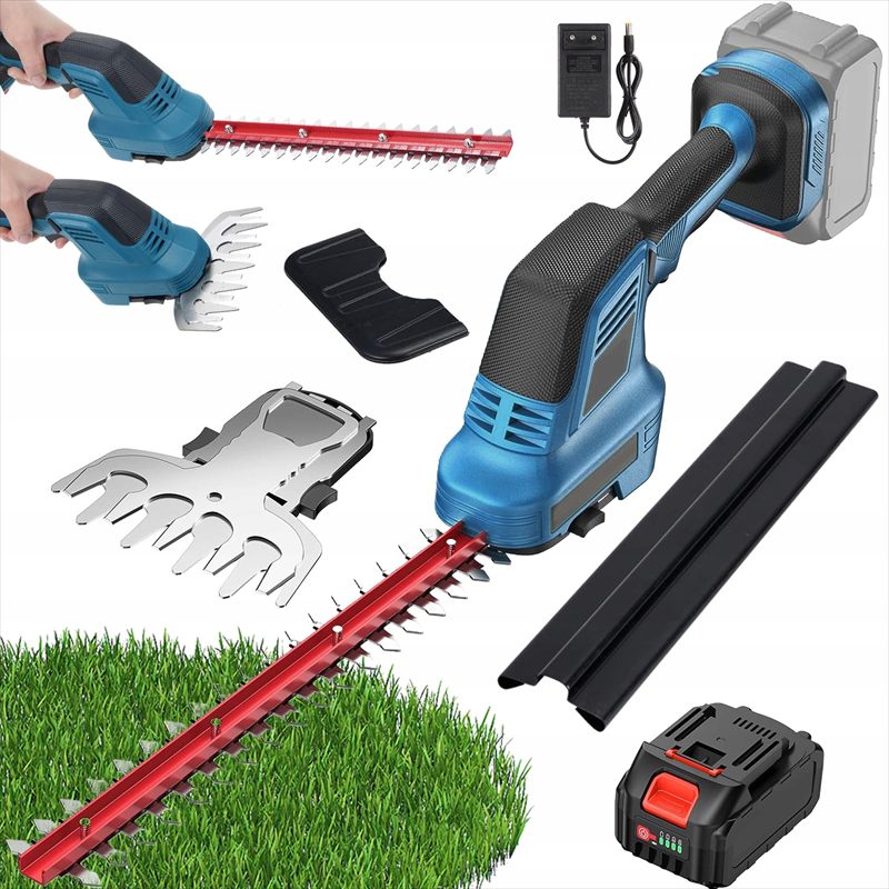 2-v-1 BATÉRIOVÝ STROJ NA TRÁVU A ŽIVOTNÉ PLOTY 21V 4000mAh